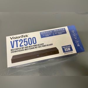NEW Sealed VisionTek VT2500 USB-C Docking Station for Windows/Mac